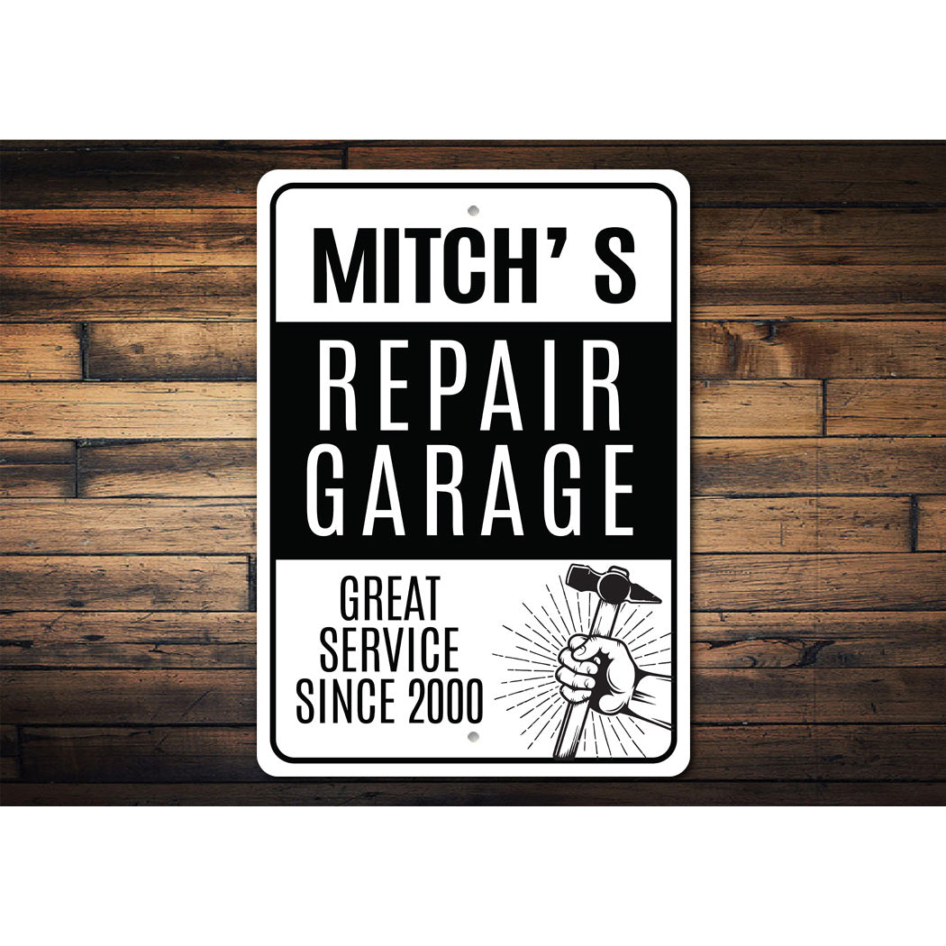 Repair Garage Retro Sign