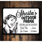 Outdoor Garage Fridge Sign