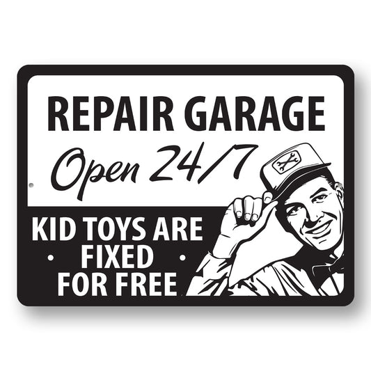 Repair Garage Fixing Toys Sign