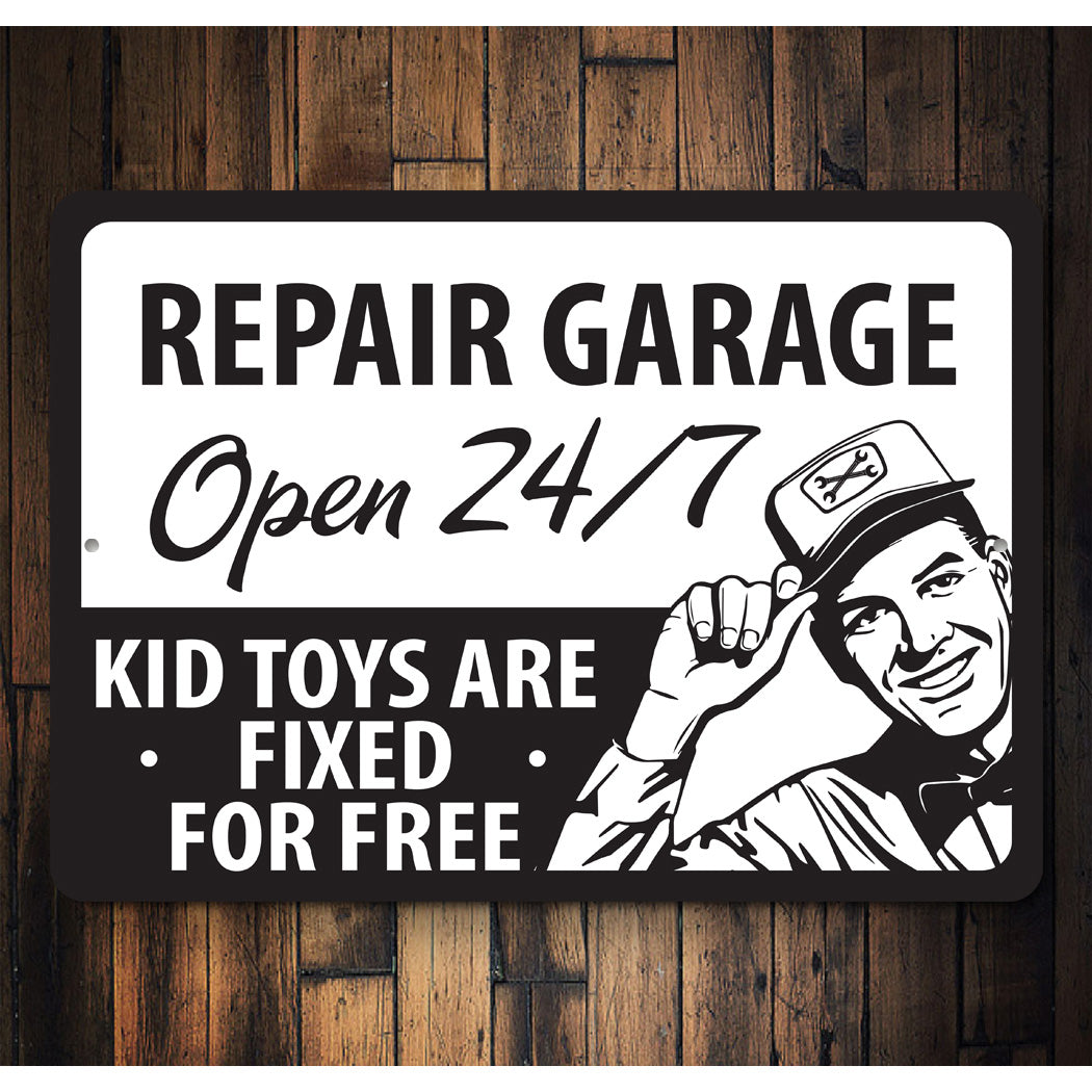 Repair Garage Fixing Toys Sign