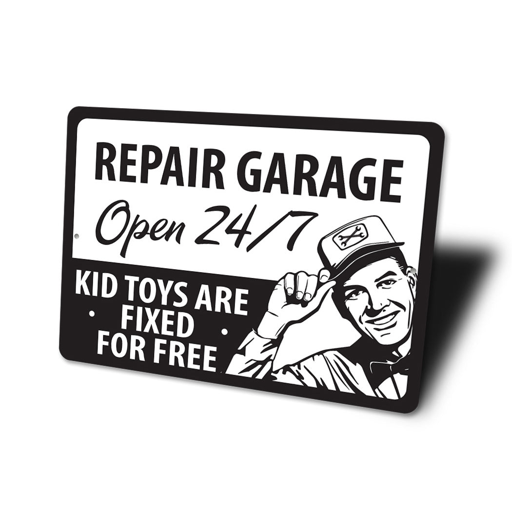 Repair Garage Fixing Toys Sign