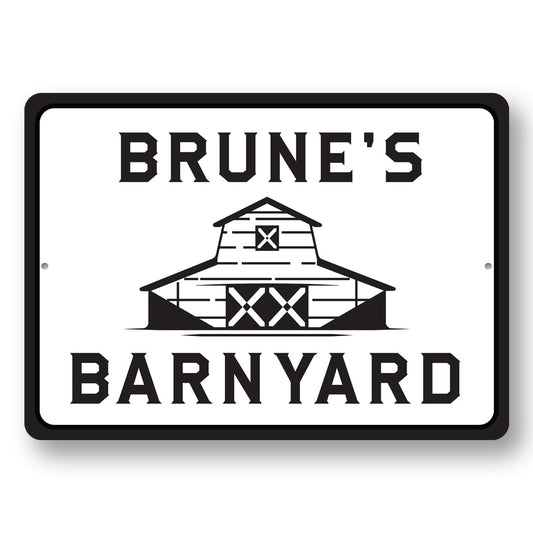 Custom Barnyard Family Sign