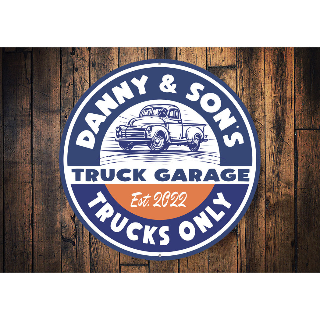 Custom Dad & Son Garage Sign