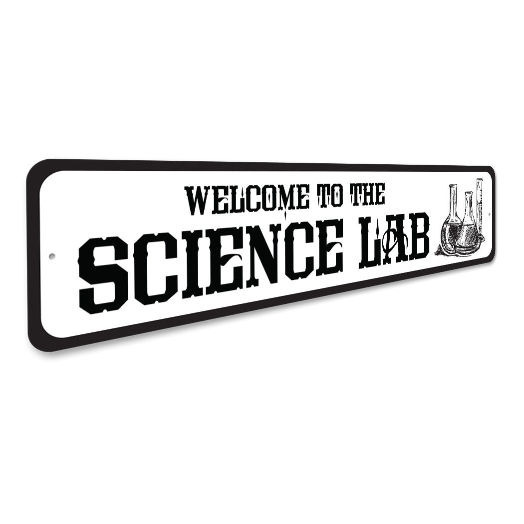 Vintage Science Lab Sign