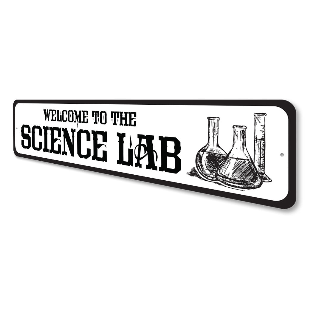 Vintage Science Lab Sign