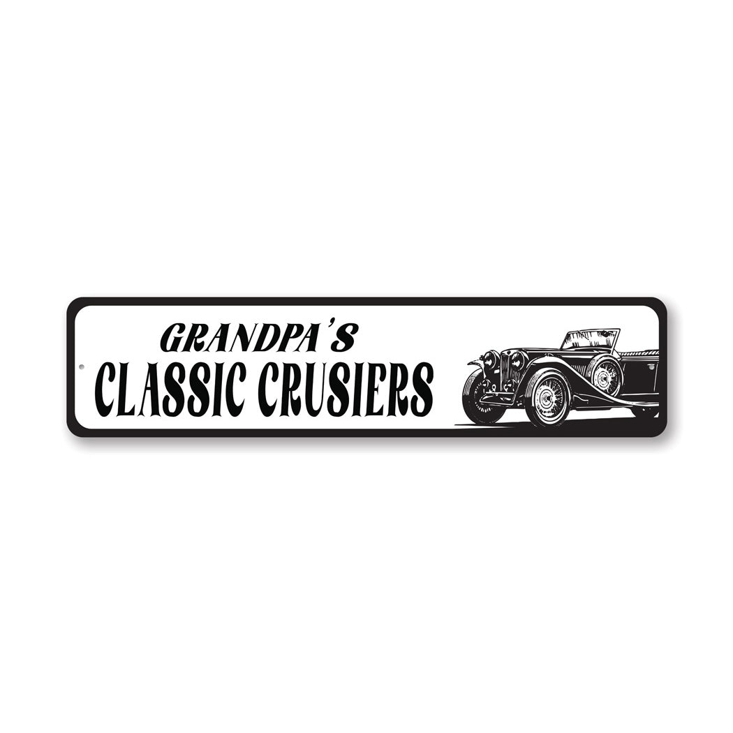 Custom Classic Car Collection Metal Sign