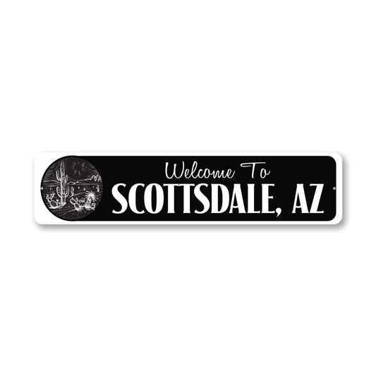 Desert Home Location Metal Sign