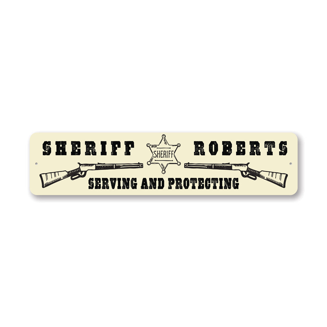 Small Town Sheriff Office Metal Sign