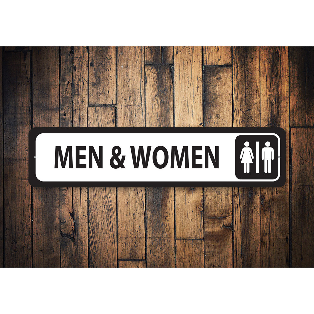 Men and Women Bathroom Sign