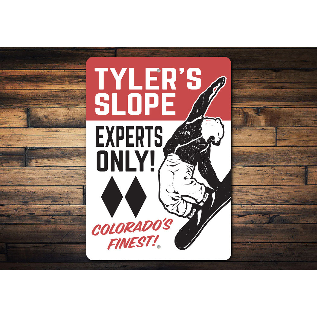 Custom Expert Slopes Sign