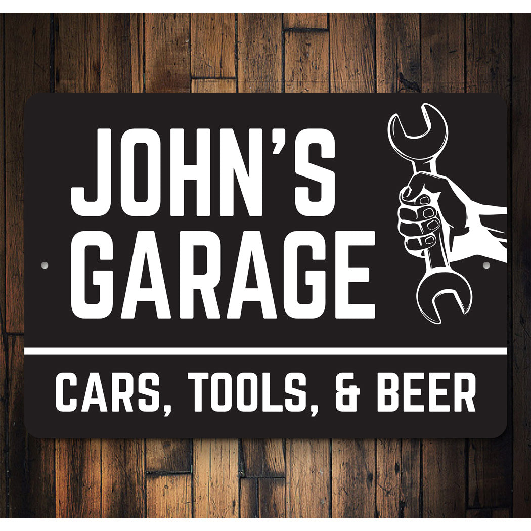 Custom Garage Name Owner Sign