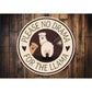 Funny Llama Farm Entrance Sign