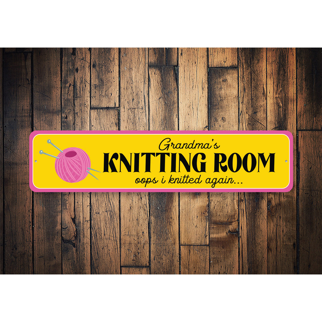 Oops I Knitted Again Sign