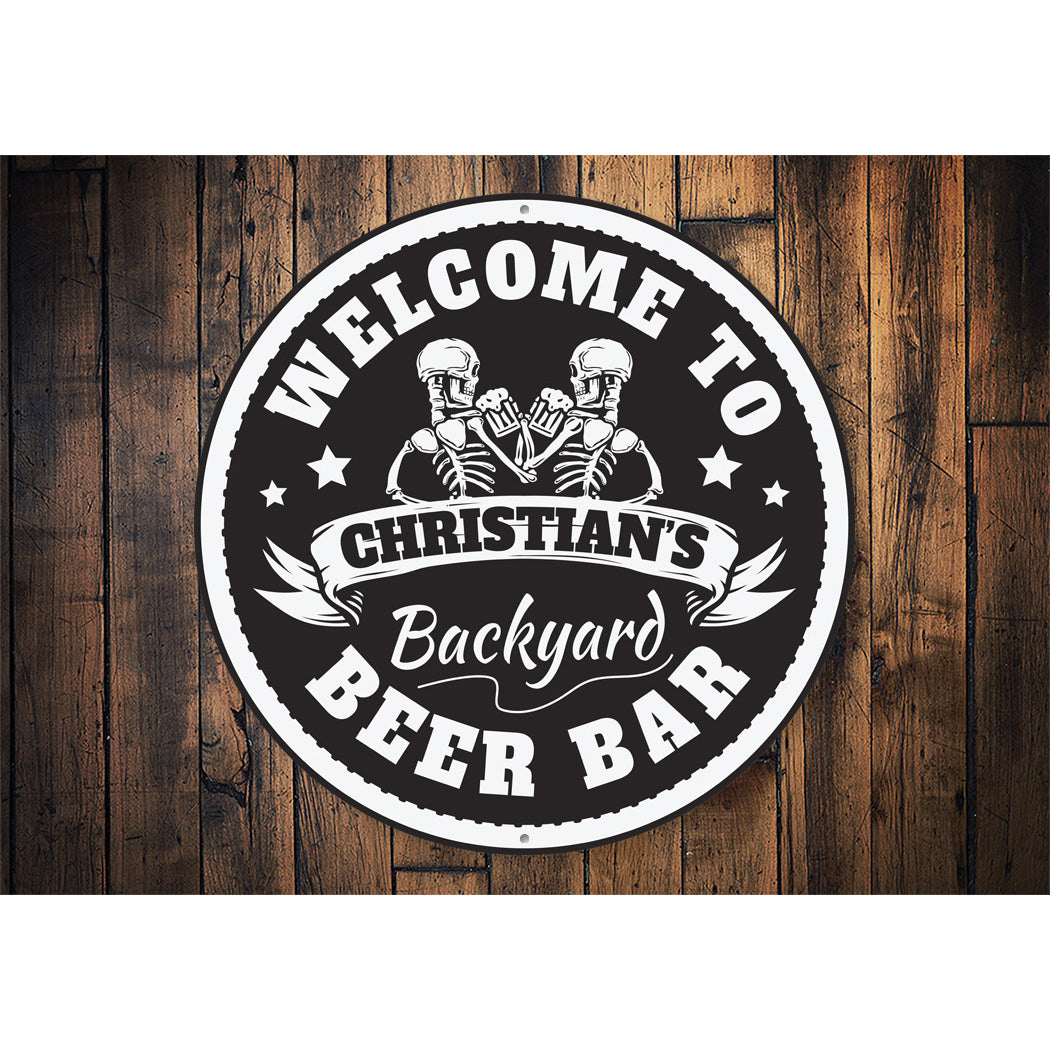 Backyard Beer Bar Sign