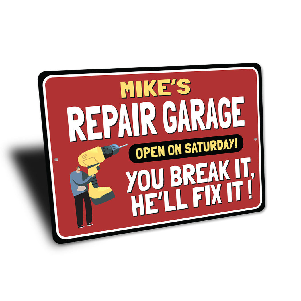 Retro Repair Garage Sign