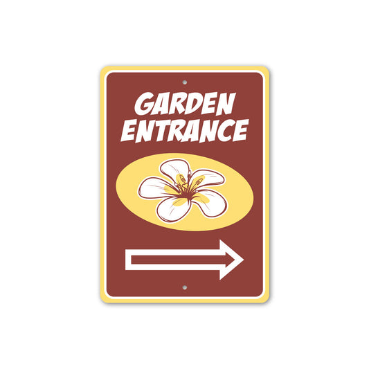 Tropical Flower Garden Sign