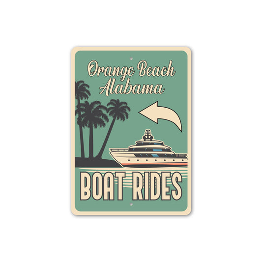 Coastal Water Boat Rides Sign