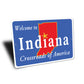 Welcome To Indiana Sign Sign