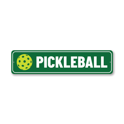 Pickle Ball Metal Sign