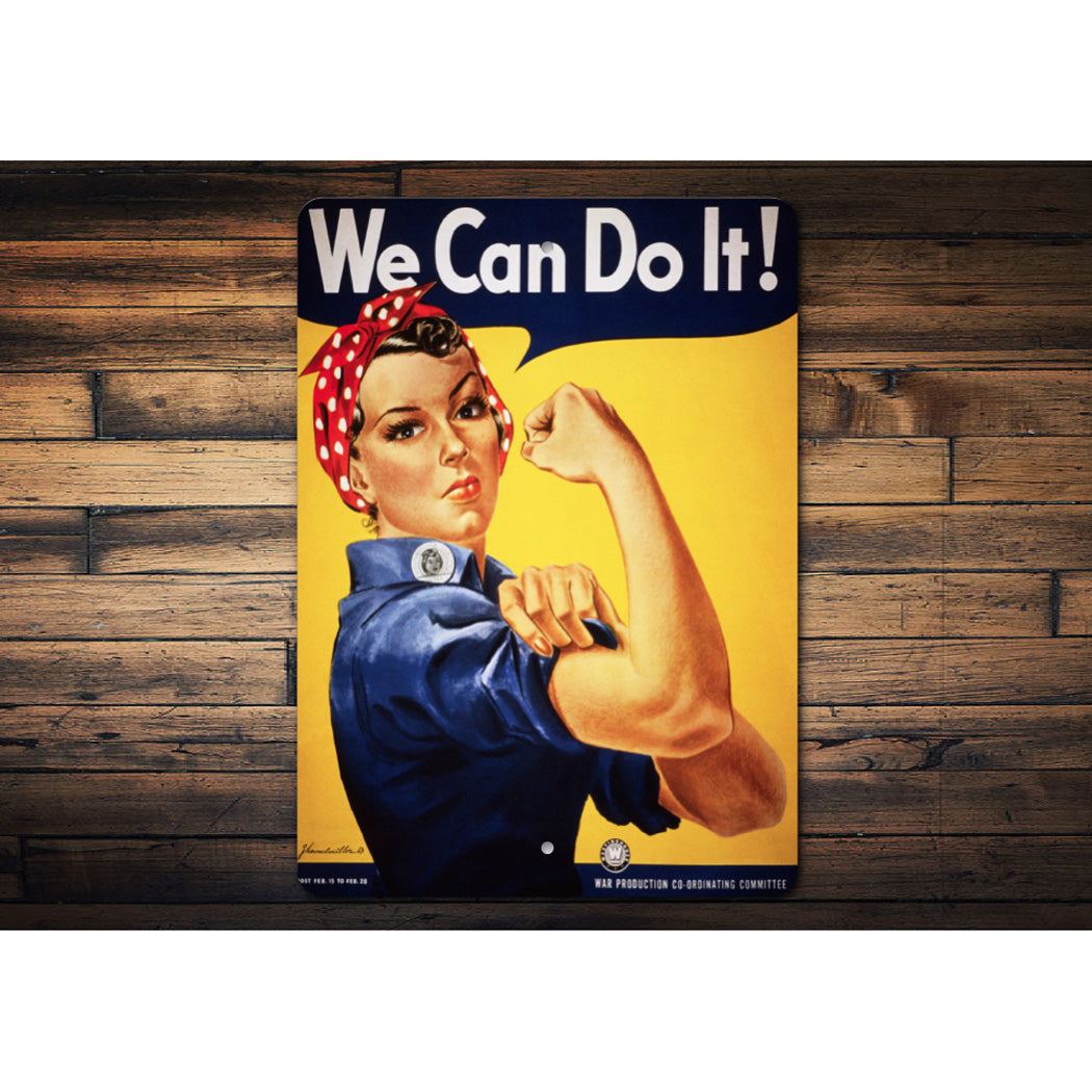 Rosie Retro Poster We Can Do It Sign