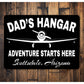Dads Custom Hangar Location Sign
