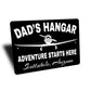 Dads Custom Hangar Location Sign
