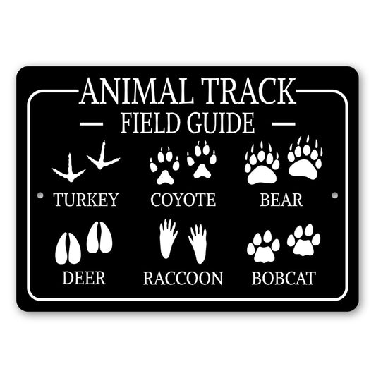 Animal Track And Field Guide Sign