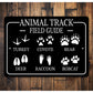 Animal Track And Field Guide Sign