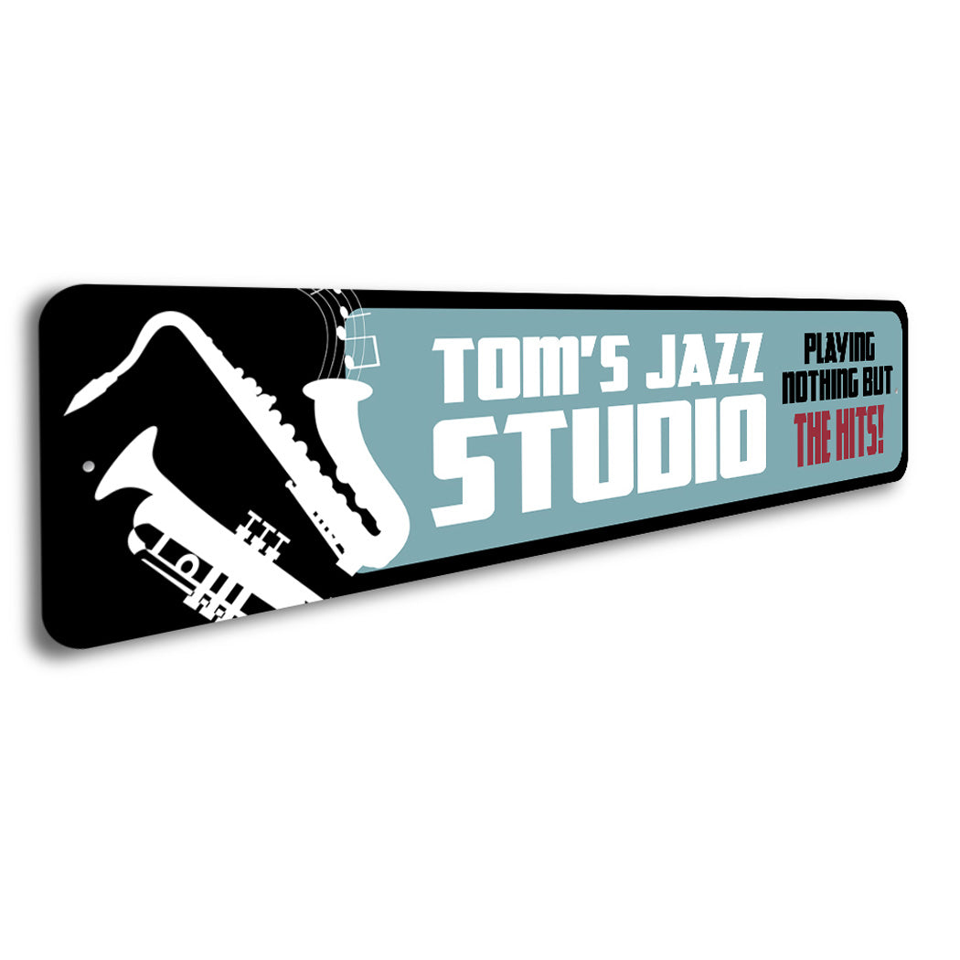 Personalized Jazz Studio Sign