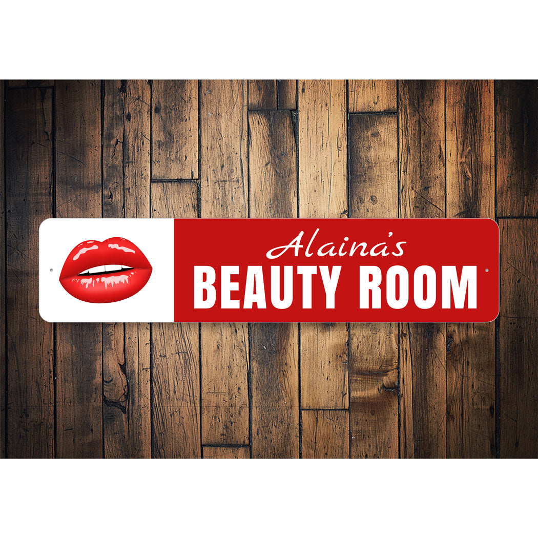 Personalized Beauty Room Sign