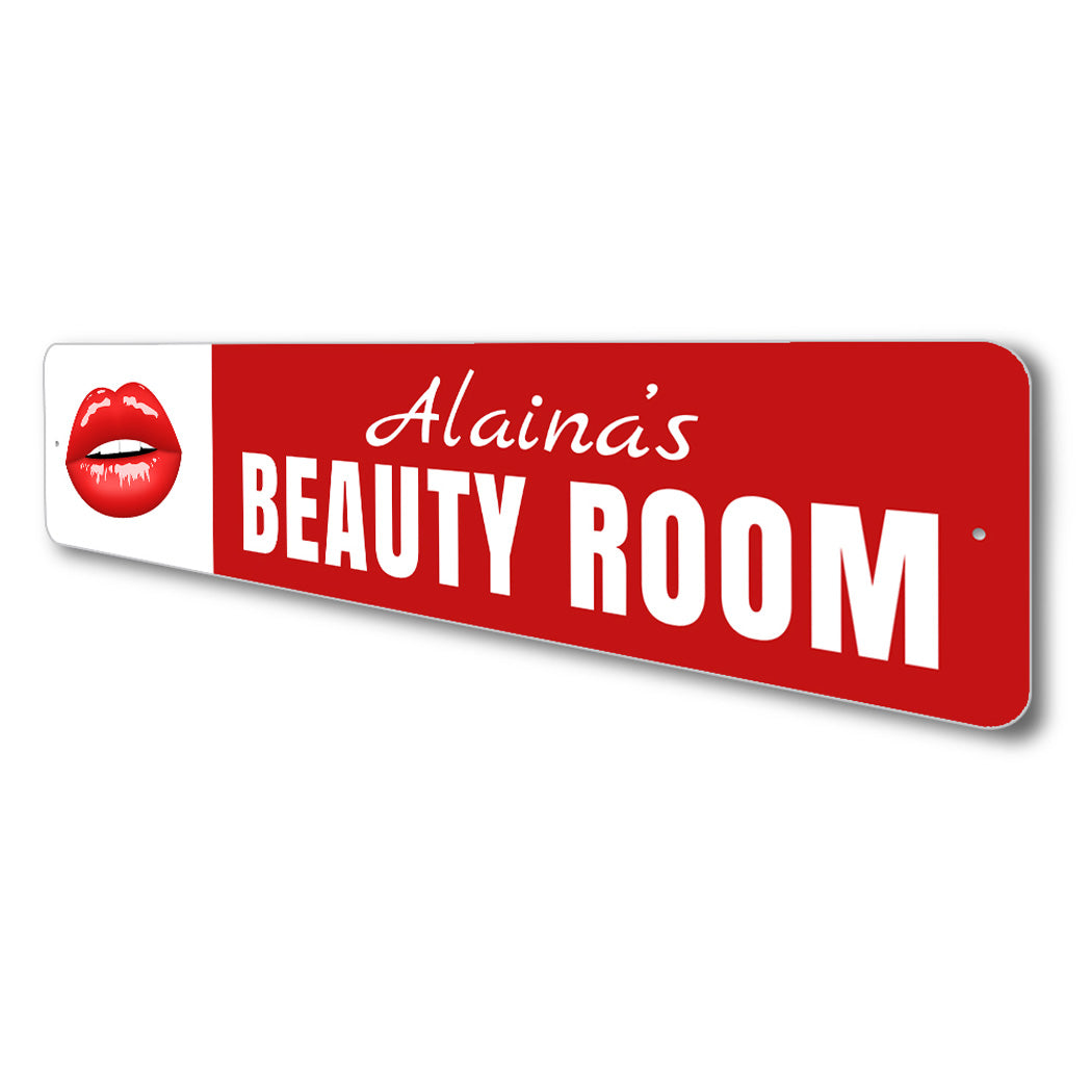 Personalized Beauty Room Sign