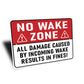 Wake Results In Fine Warning Sign