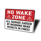 Wake Results In Fine Warning Sign