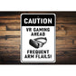 VR Gaming Warning Sign