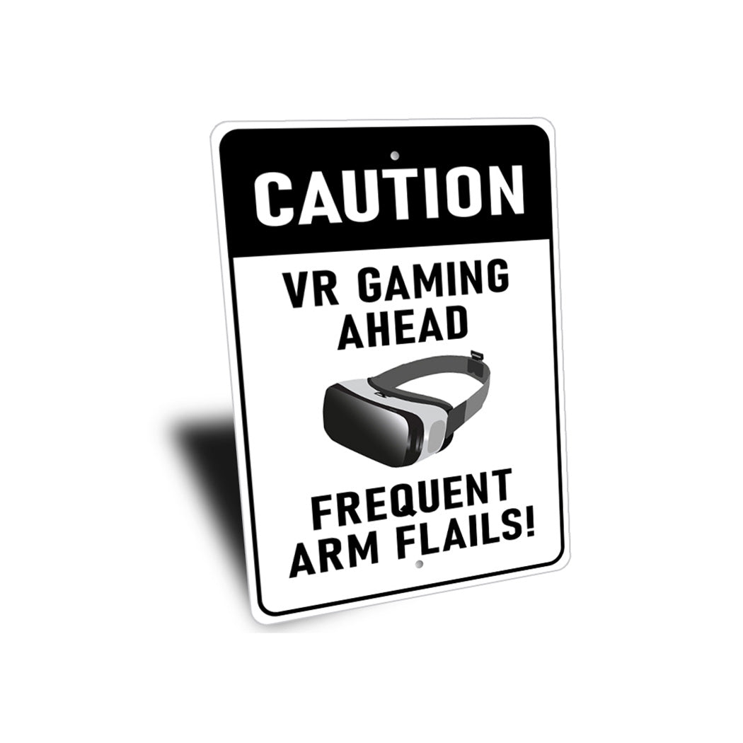 VR Gaming Warning Sign