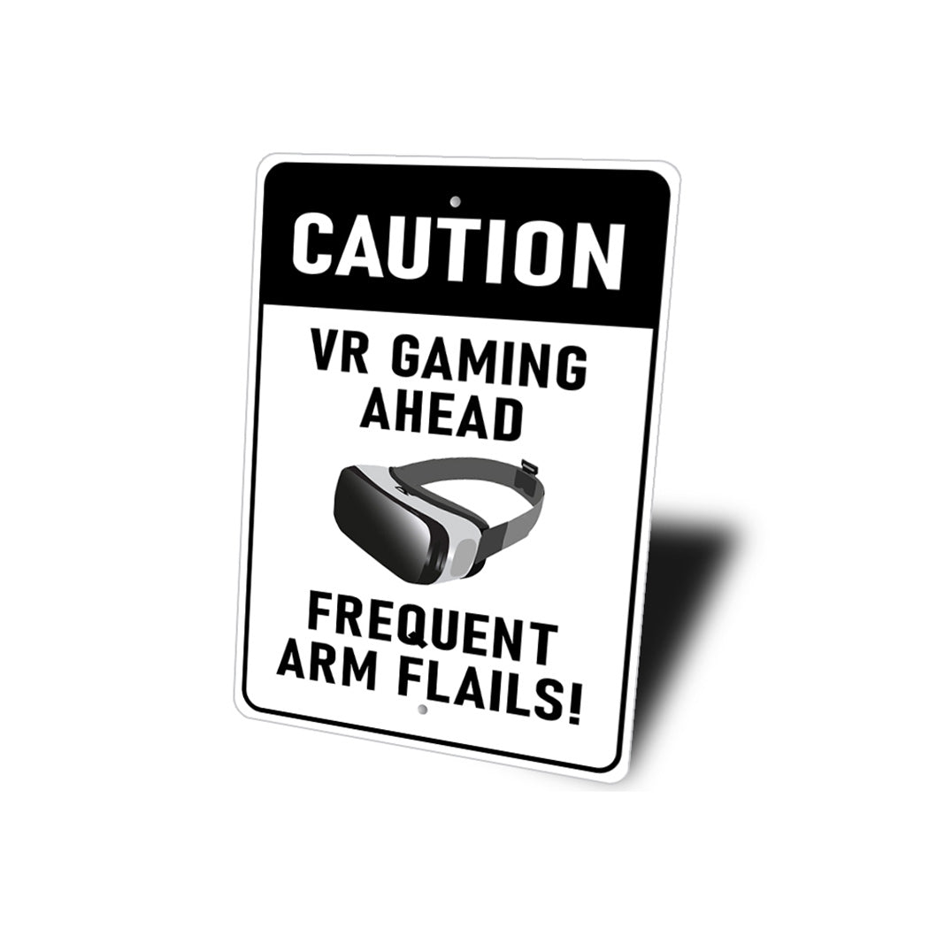 VR Gaming Warning Sign