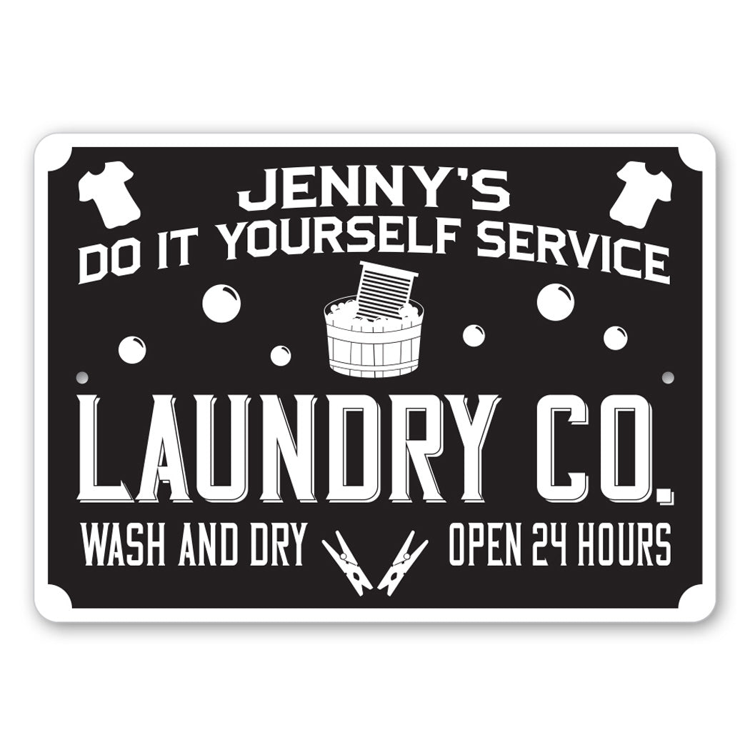 Do It Yourself Laundry Service Sign