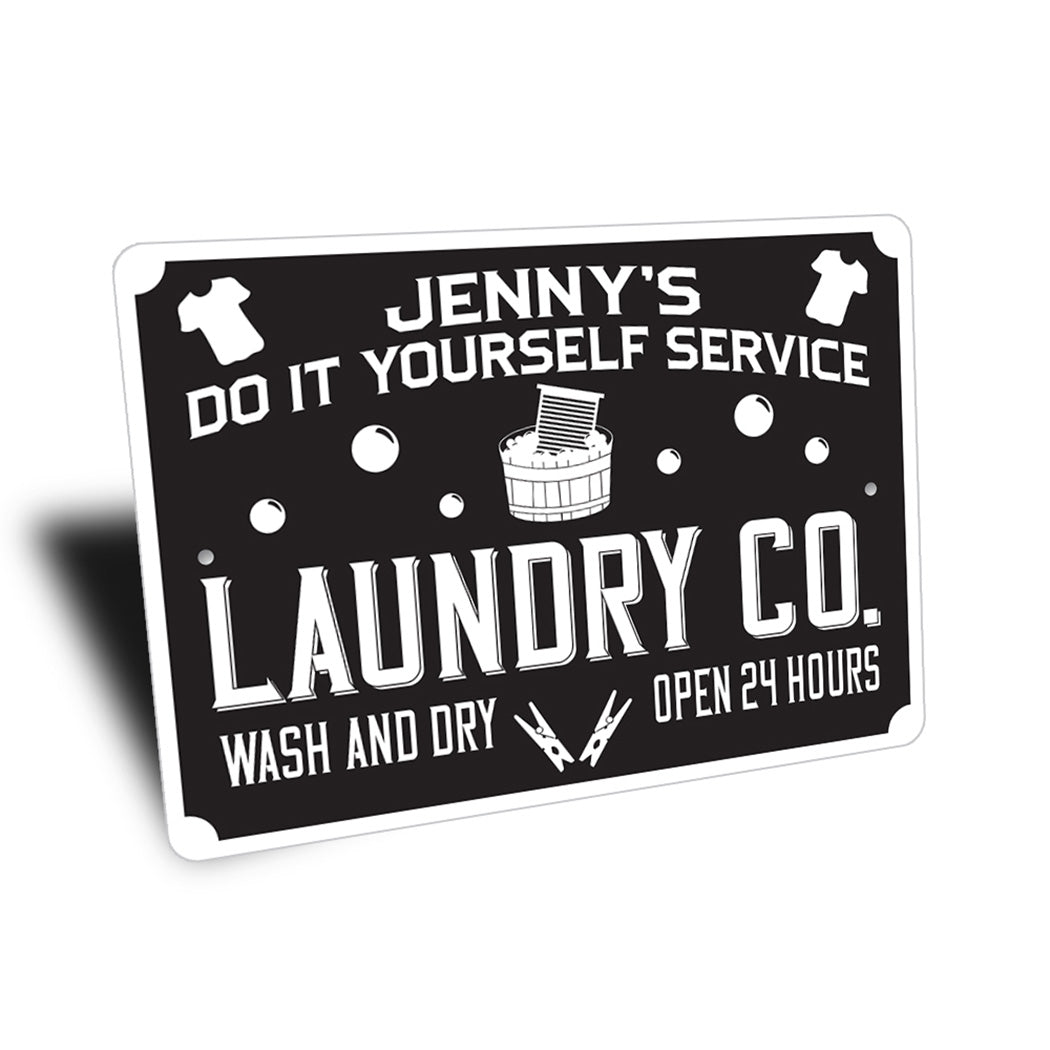 Do It Yourself Laundry Service Sign