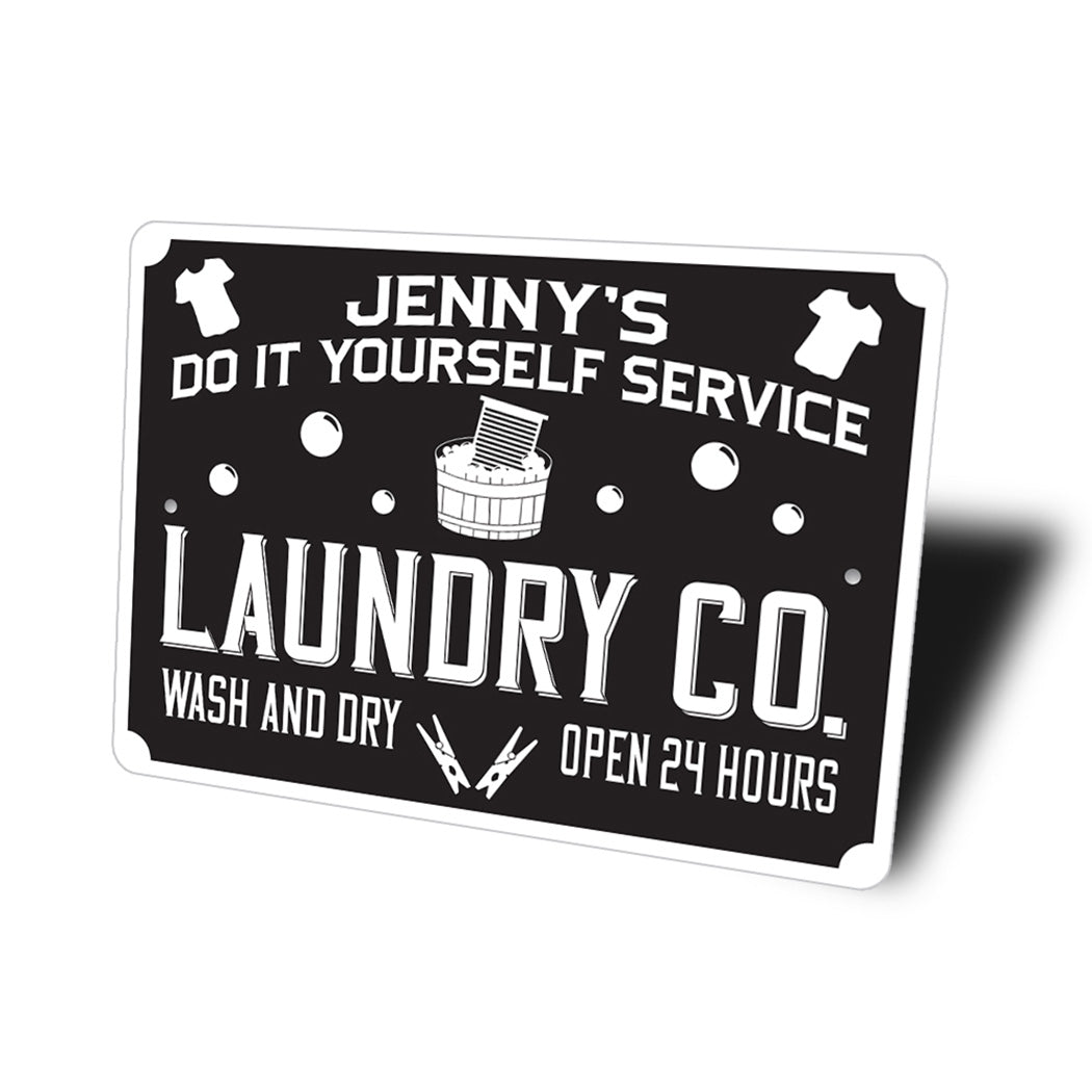 Do It Yourself Laundry Service Sign