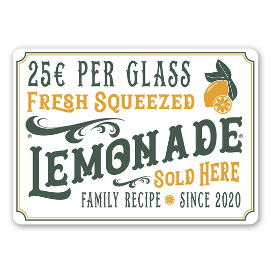Vintage Lemonade Stand Sign