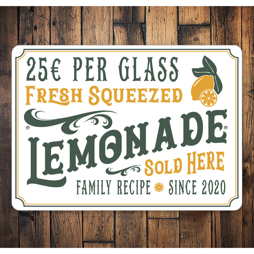 Vintage Lemonade Stand Sign