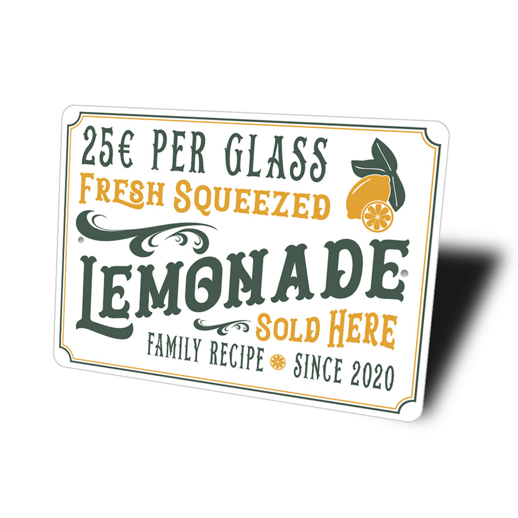 Vintage Lemonade Stand Sign