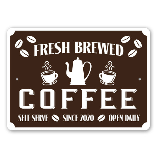 Fresh Bewed Coffee Sign