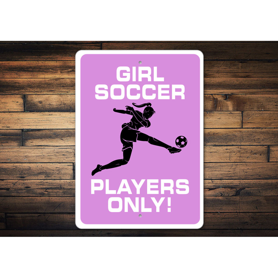 Girl Soccer Room Sign