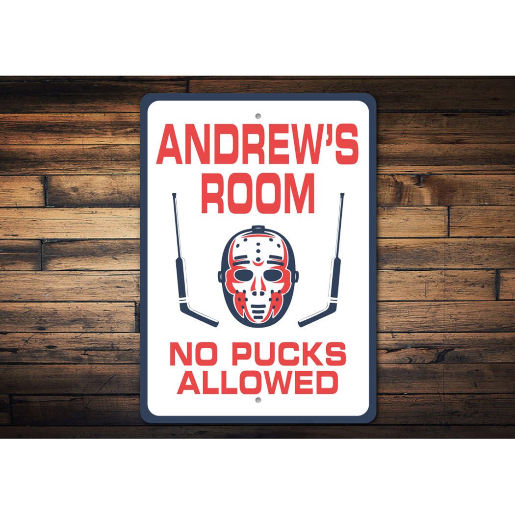 Personalized Funny Hockey Sign