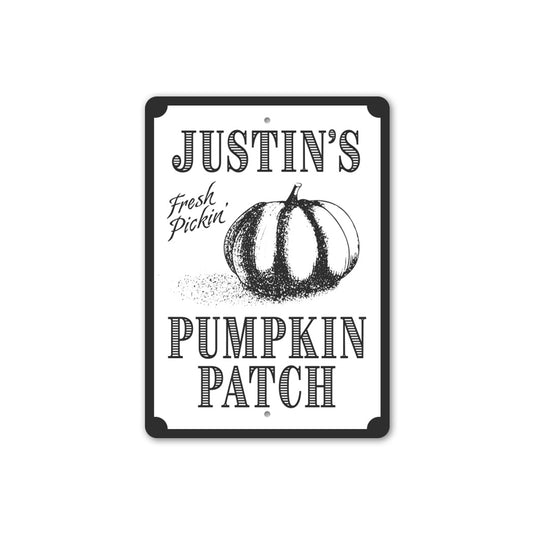 Personalized Pumpkin Patch Sign