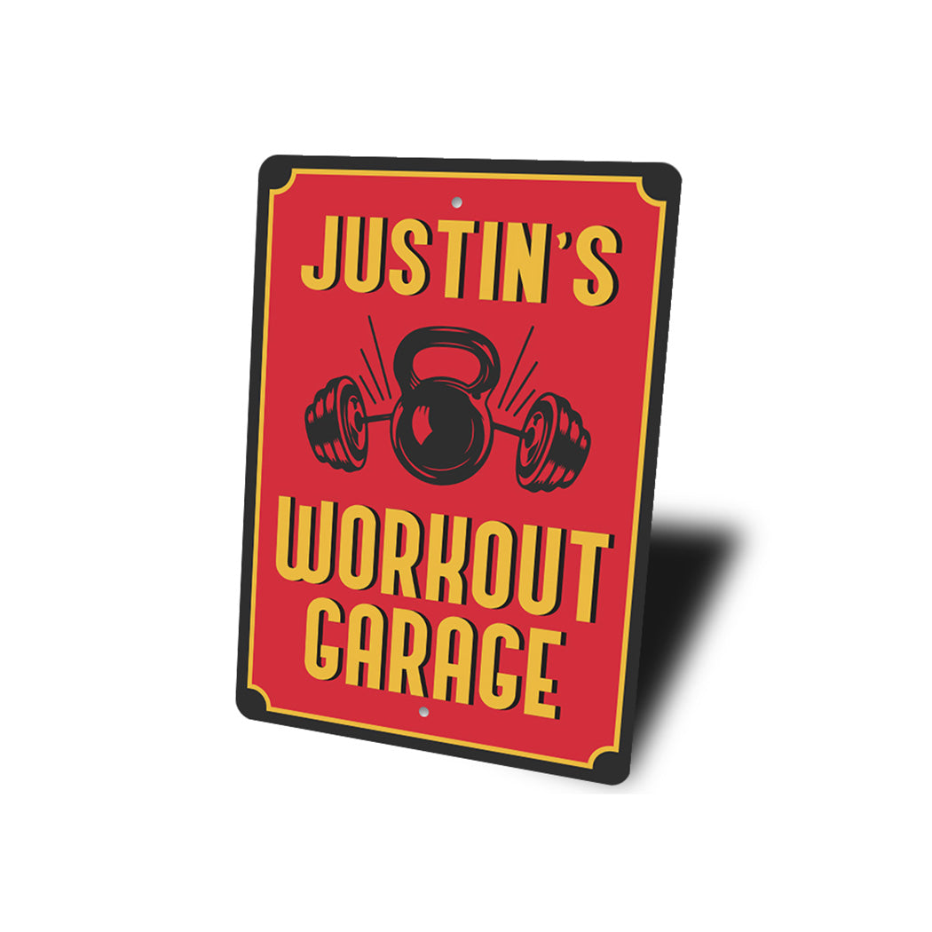 Workout Garage Personalized Sign