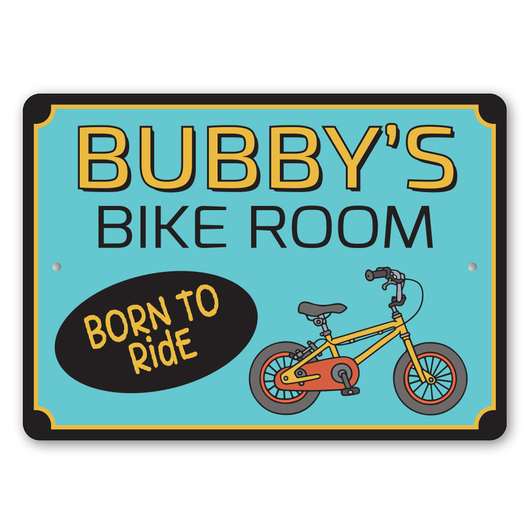Kid Bike Room Sign
