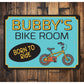 Kid Bike Room Sign
