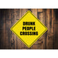 Drunk People Crossing Sign